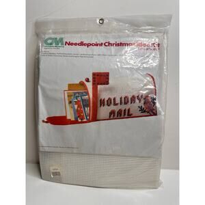 Columbia Minerva Needle Point Christmas Idea Kit Holiday Cardinal Mailbox 8269